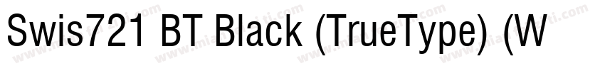 Swis721 BT Black (TrueType) (Wester字体转换